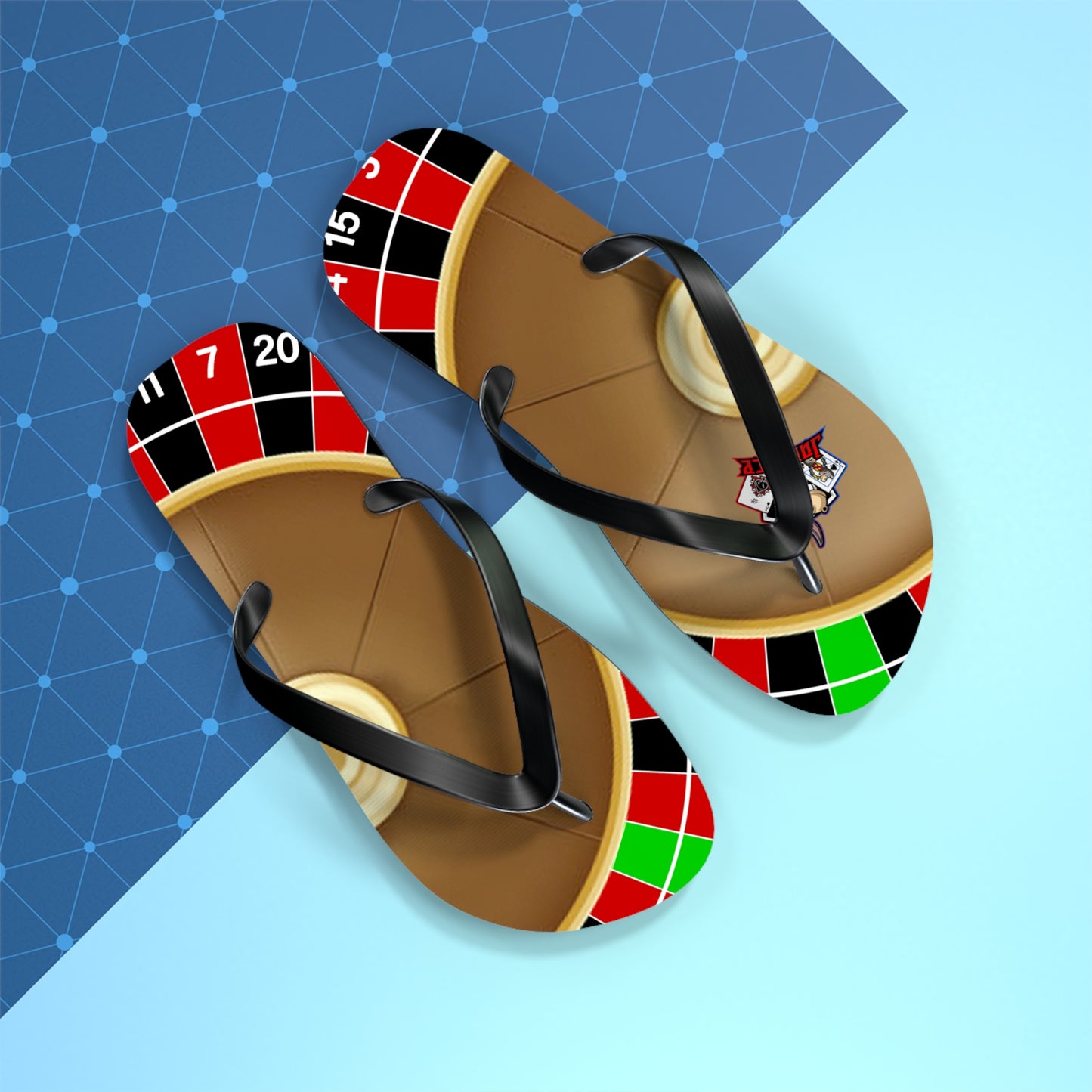 Roulette Wheel (Double Zero) - Flip Flops