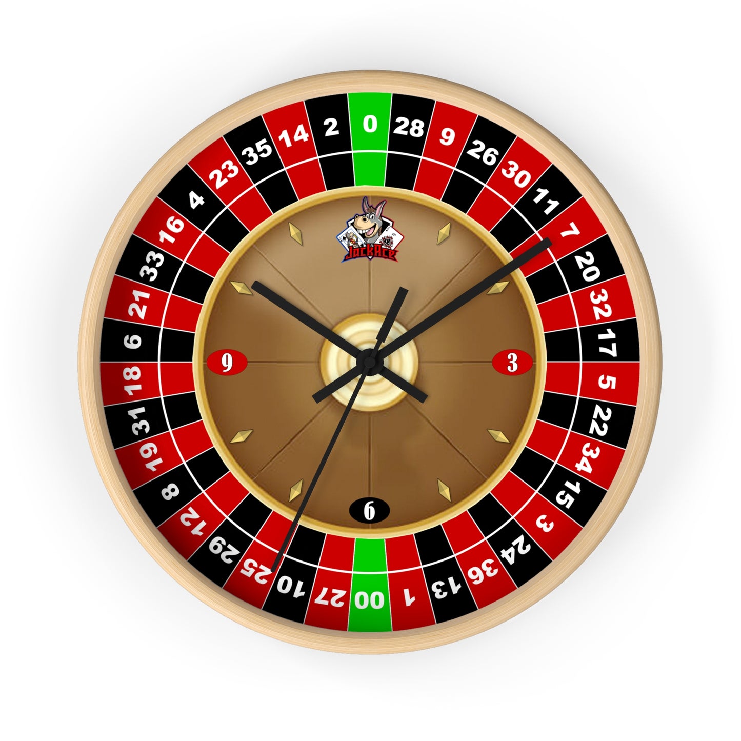 Roulette Wheel (Double Zero) - Wall Clock
