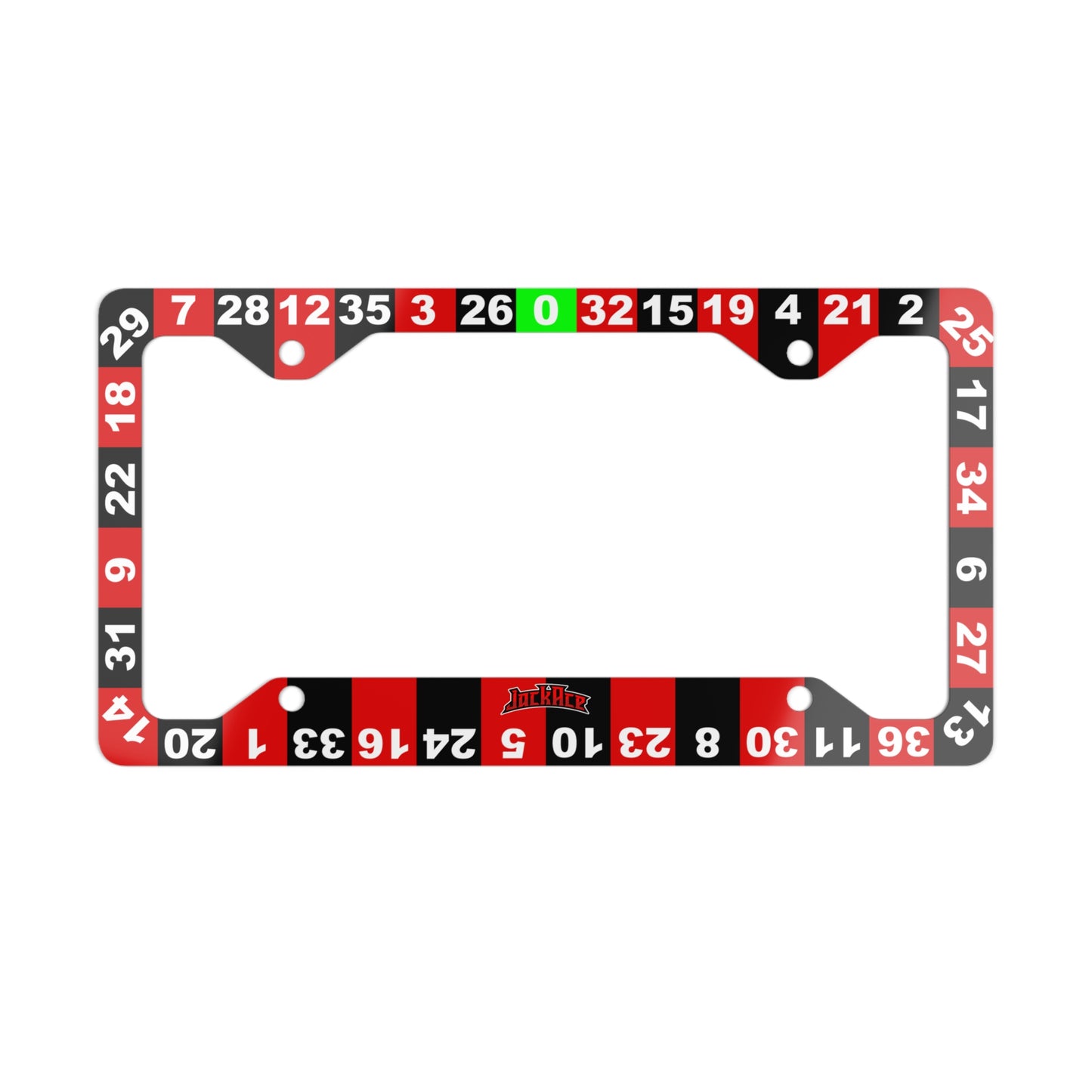 Roulette Wheel (Single Zero) - Metal License Plate Frame