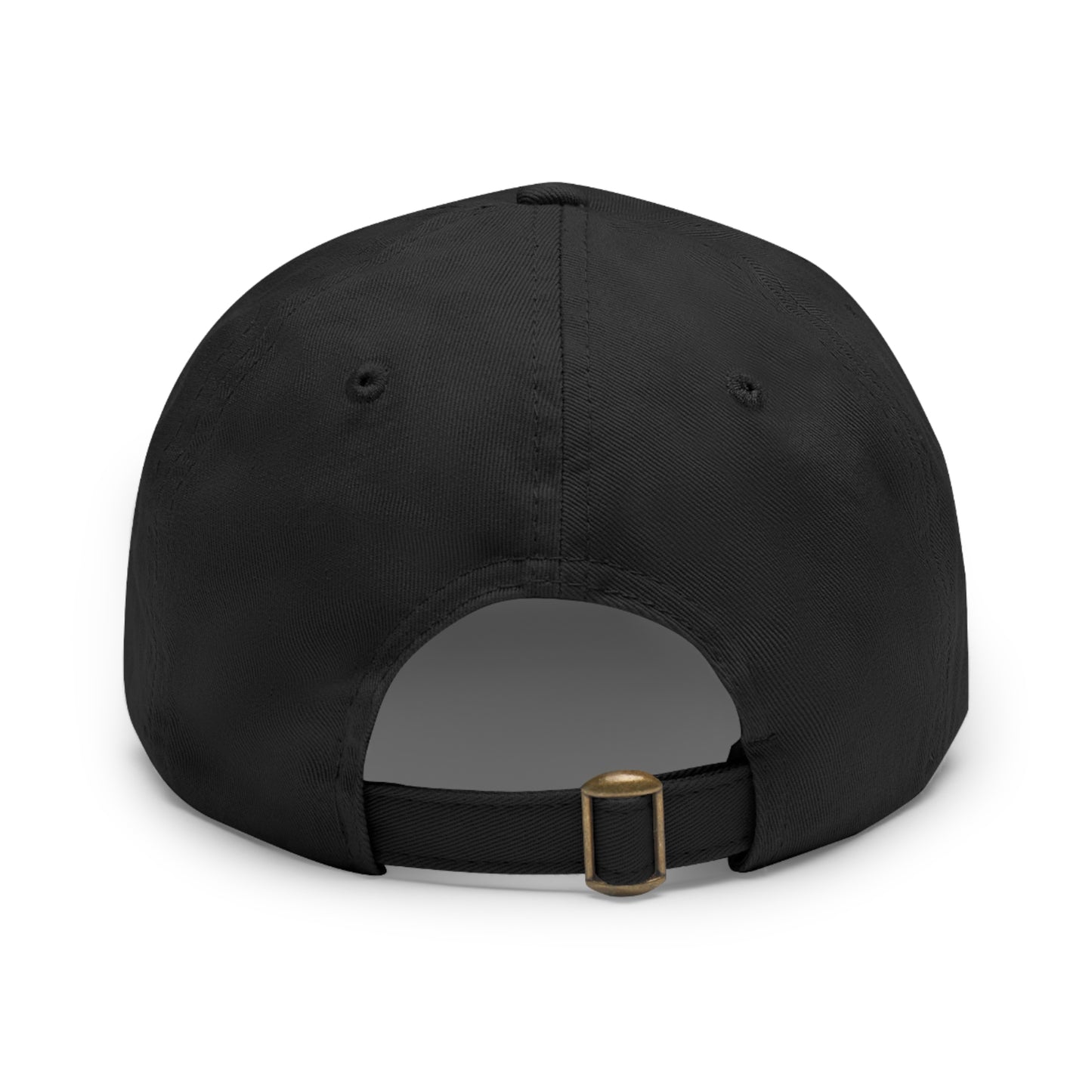 JackAce (text) - Dad Hat with Leather Patch (Rectangle)