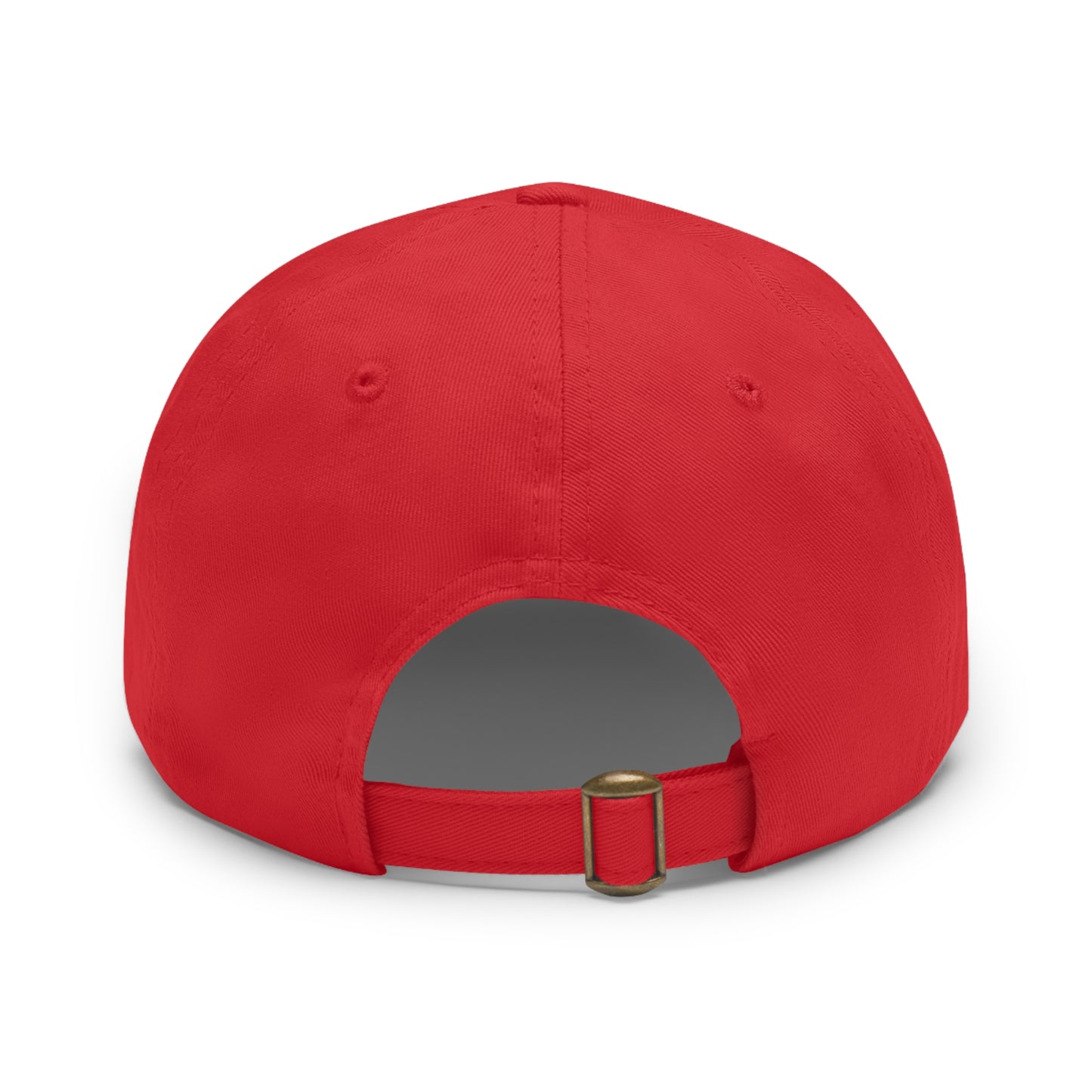 JackAce (text) - Dad Hat with Leather Patch (Rectangle)