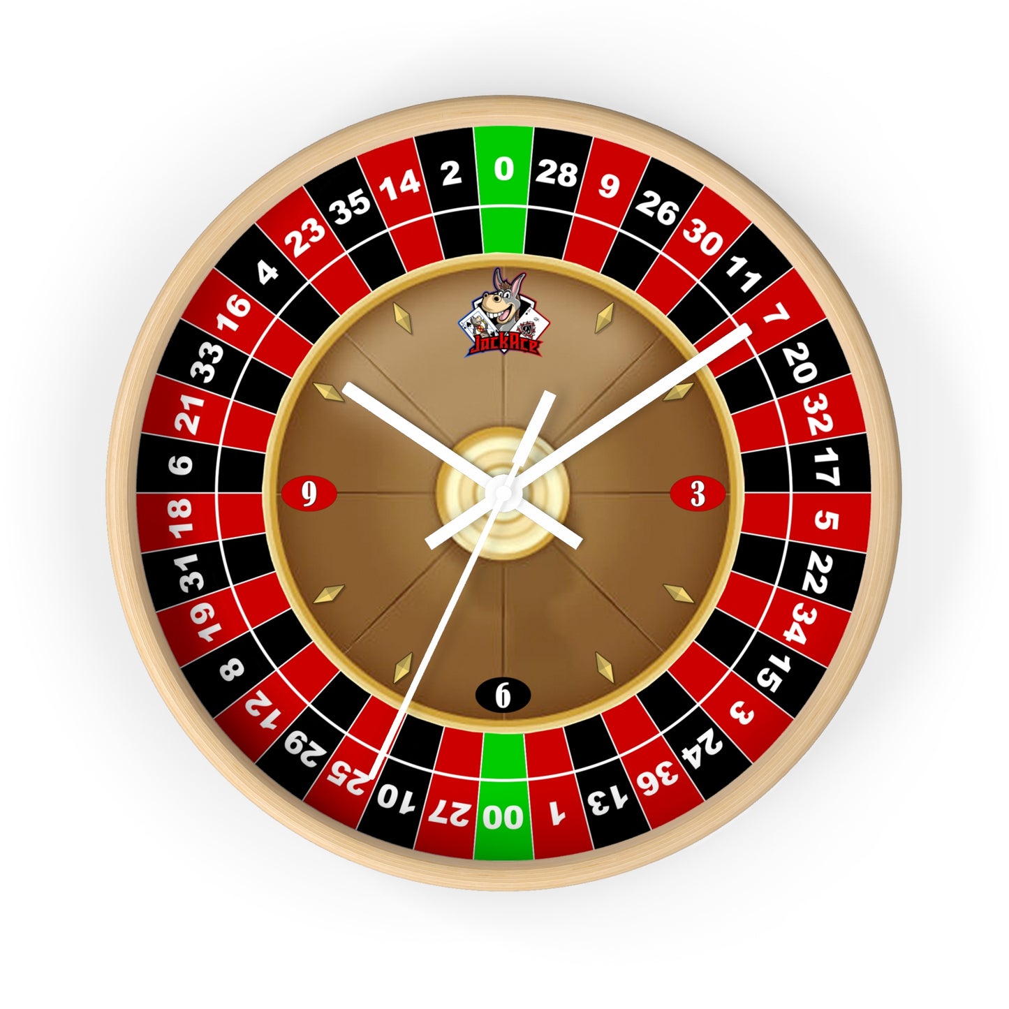 Roulette Wheel (Double Zero) - Wall Clock
