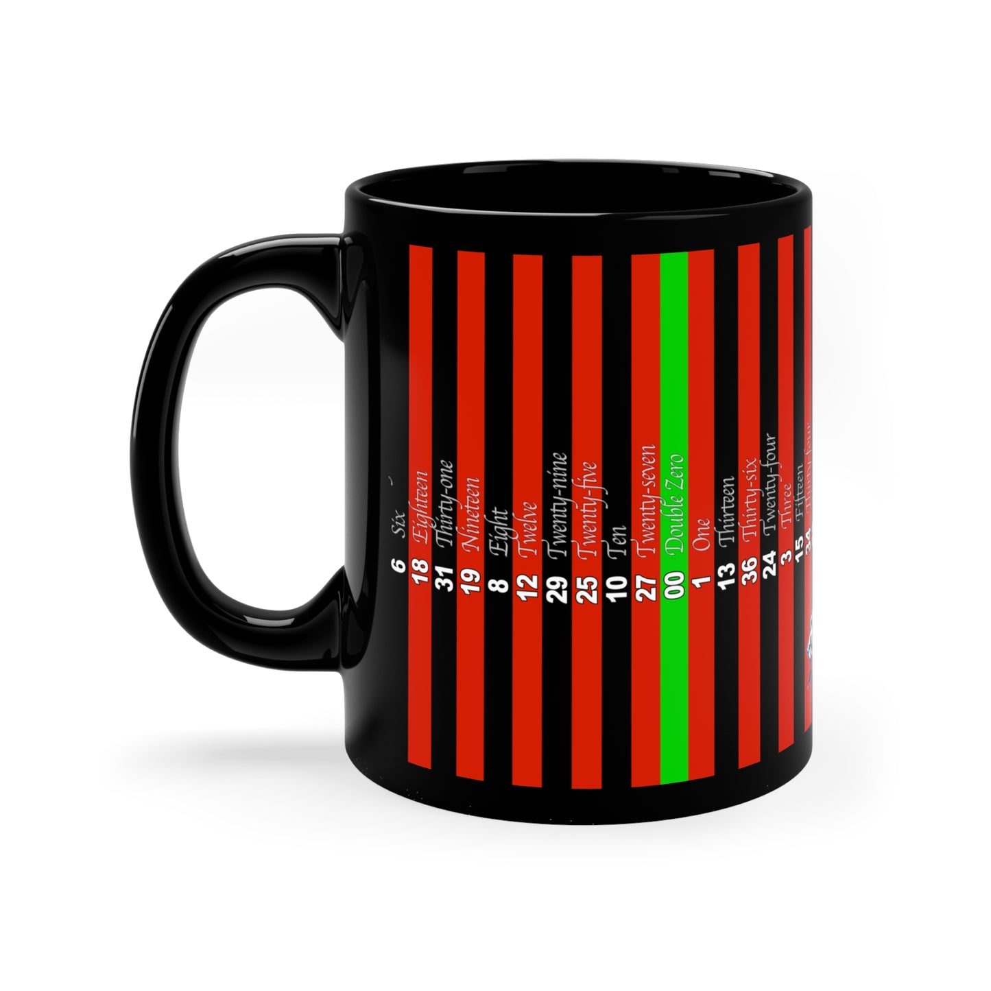 Roulette Wheel (Double Zero) - 11oz Black Mug