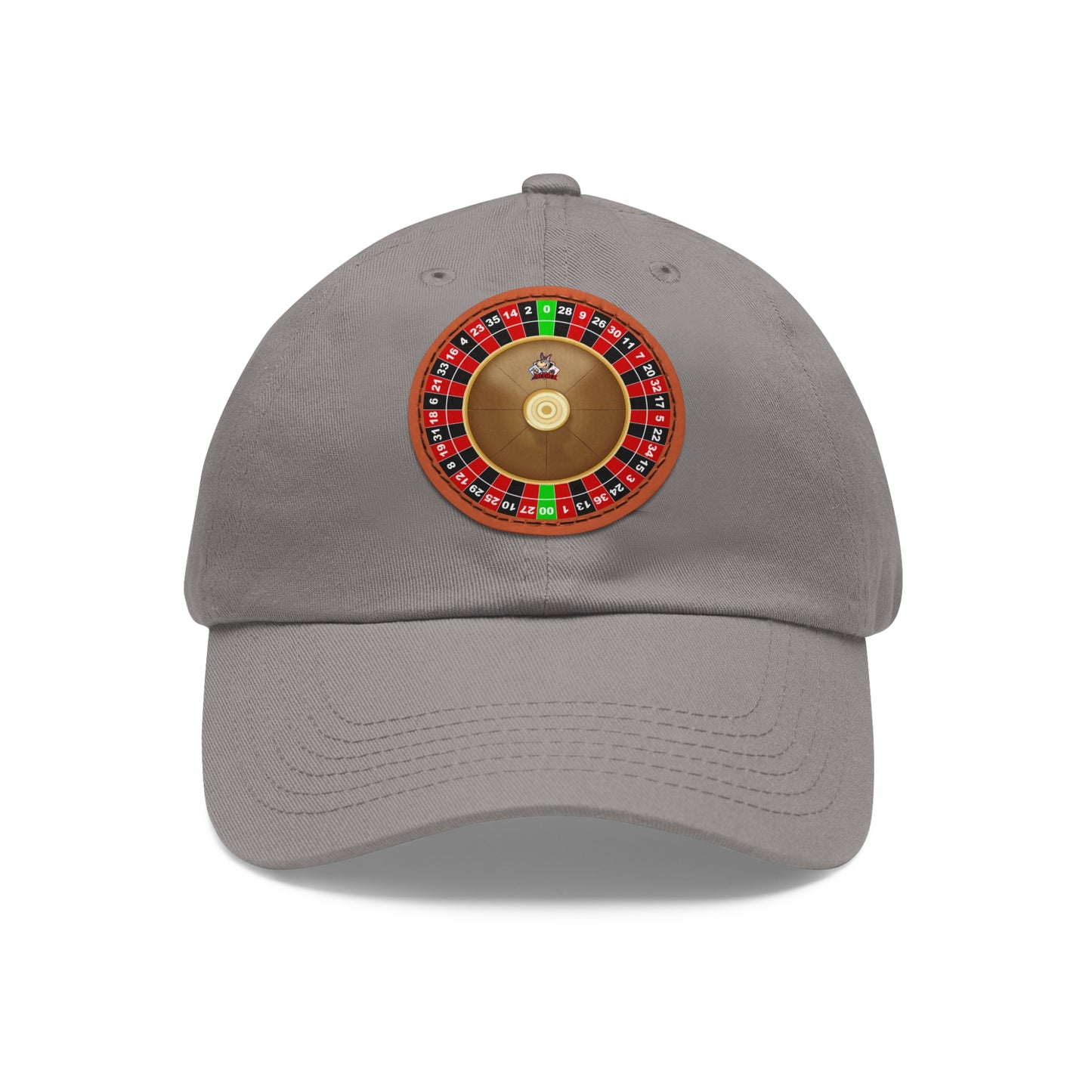 Roulette Wheel (Double Zero) - Dad Hat with Leather Patch (Round)