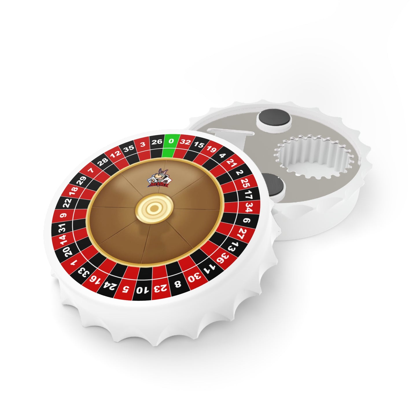 Single Zero Roulette Wheel Bottle Opener