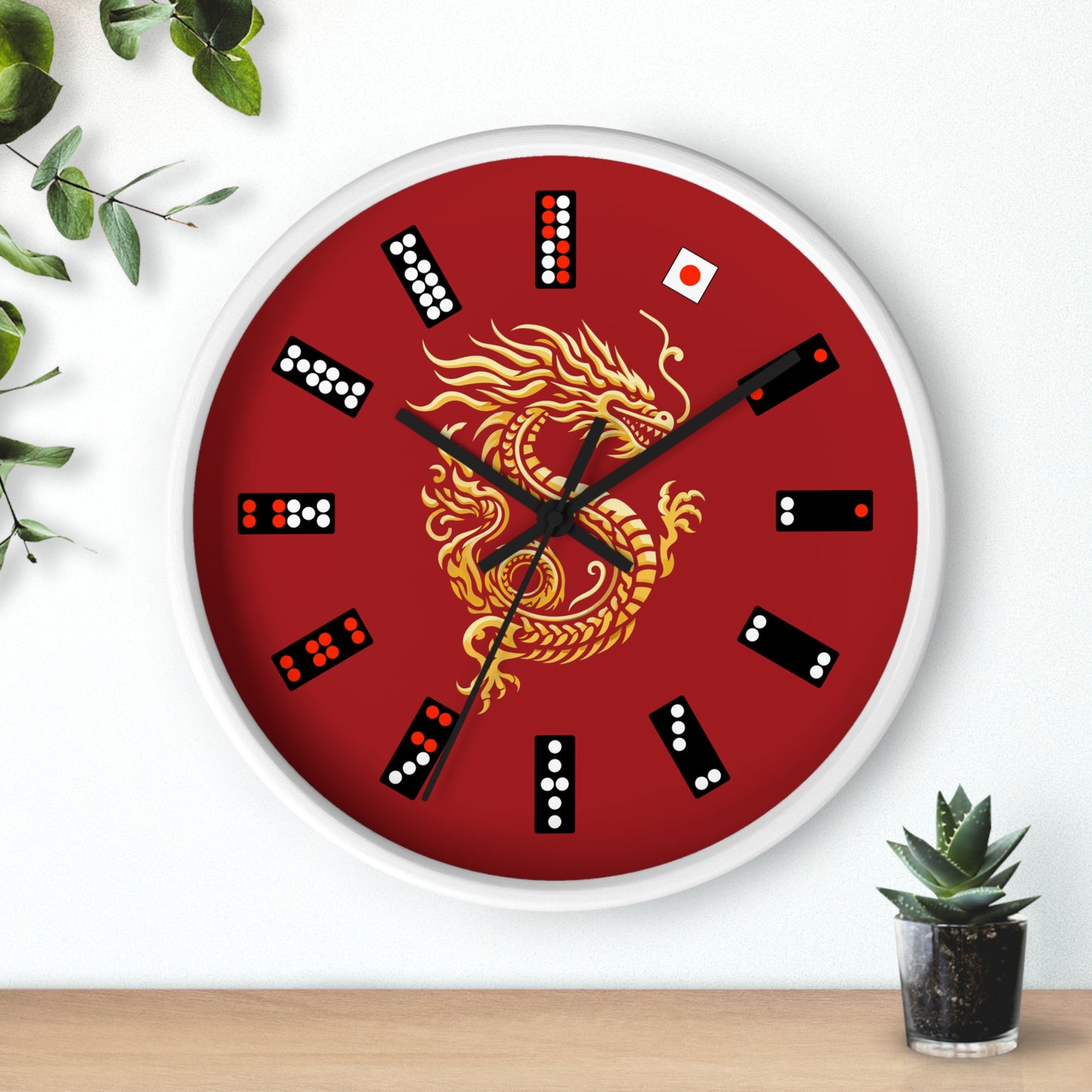 Pai-Gow Tiles - Wall Clock