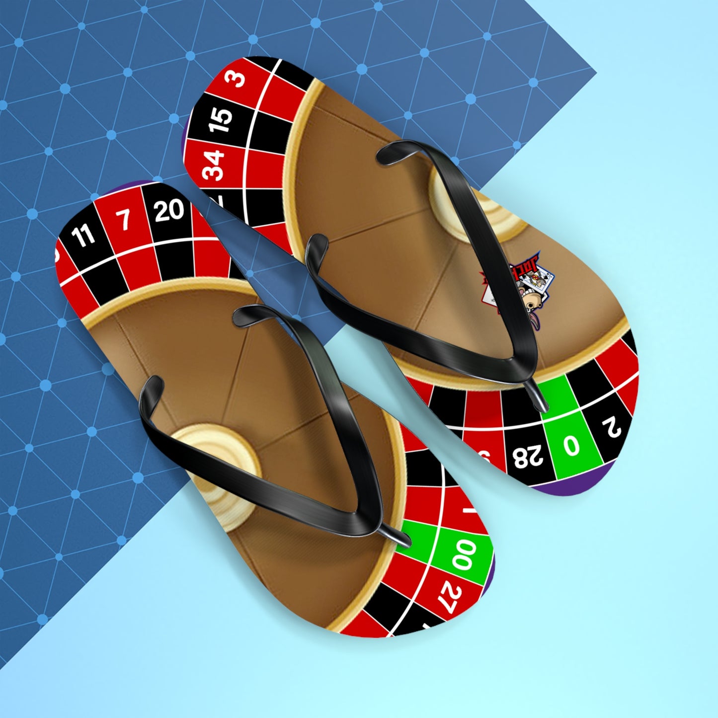 Roulette Wheel (Double Zero) - Flip Flops