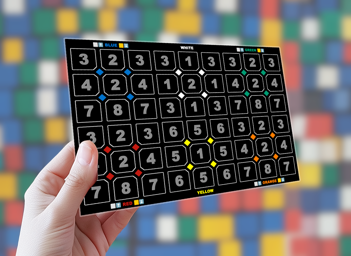 Cube Dimension Math Sticker Coach Cube Stickers for the Rubik's Cube – The JackAce Store