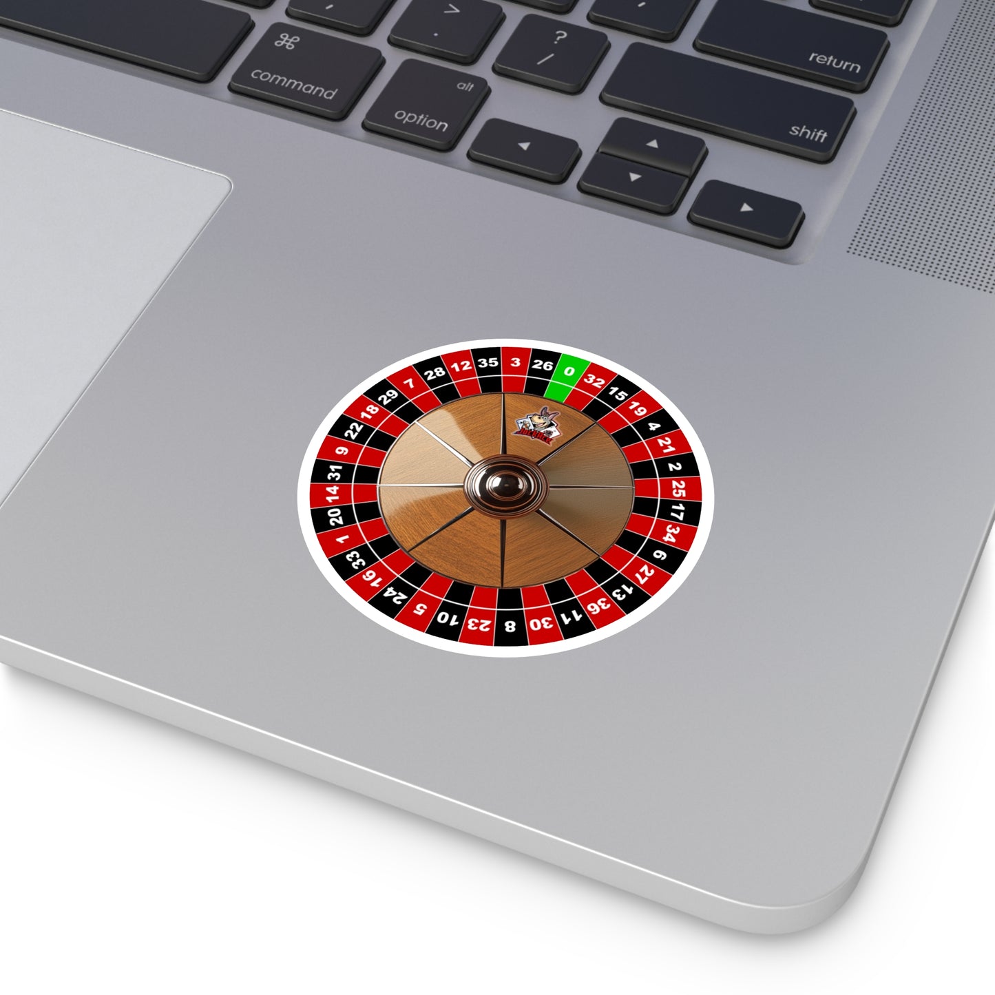 Roulette Wheel Single Zero 3" Stickers (4 Pack)