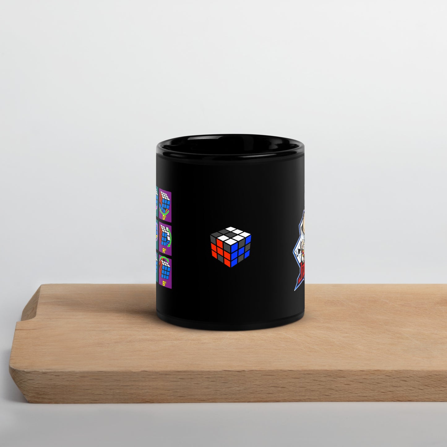 Rubik's Cube Move Notations - Black Glossy Mug