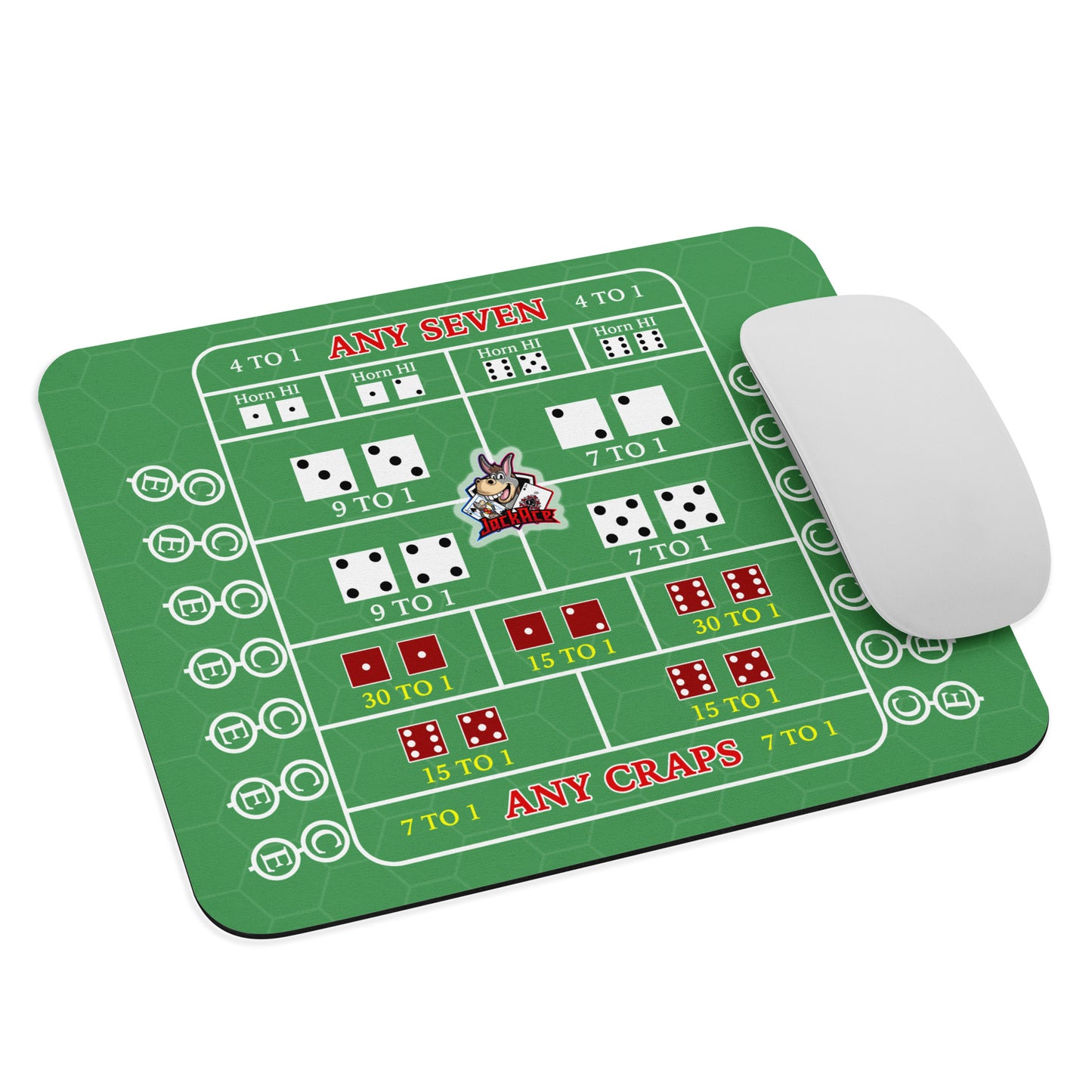 Craps Hardways (Green) - Mouse pad