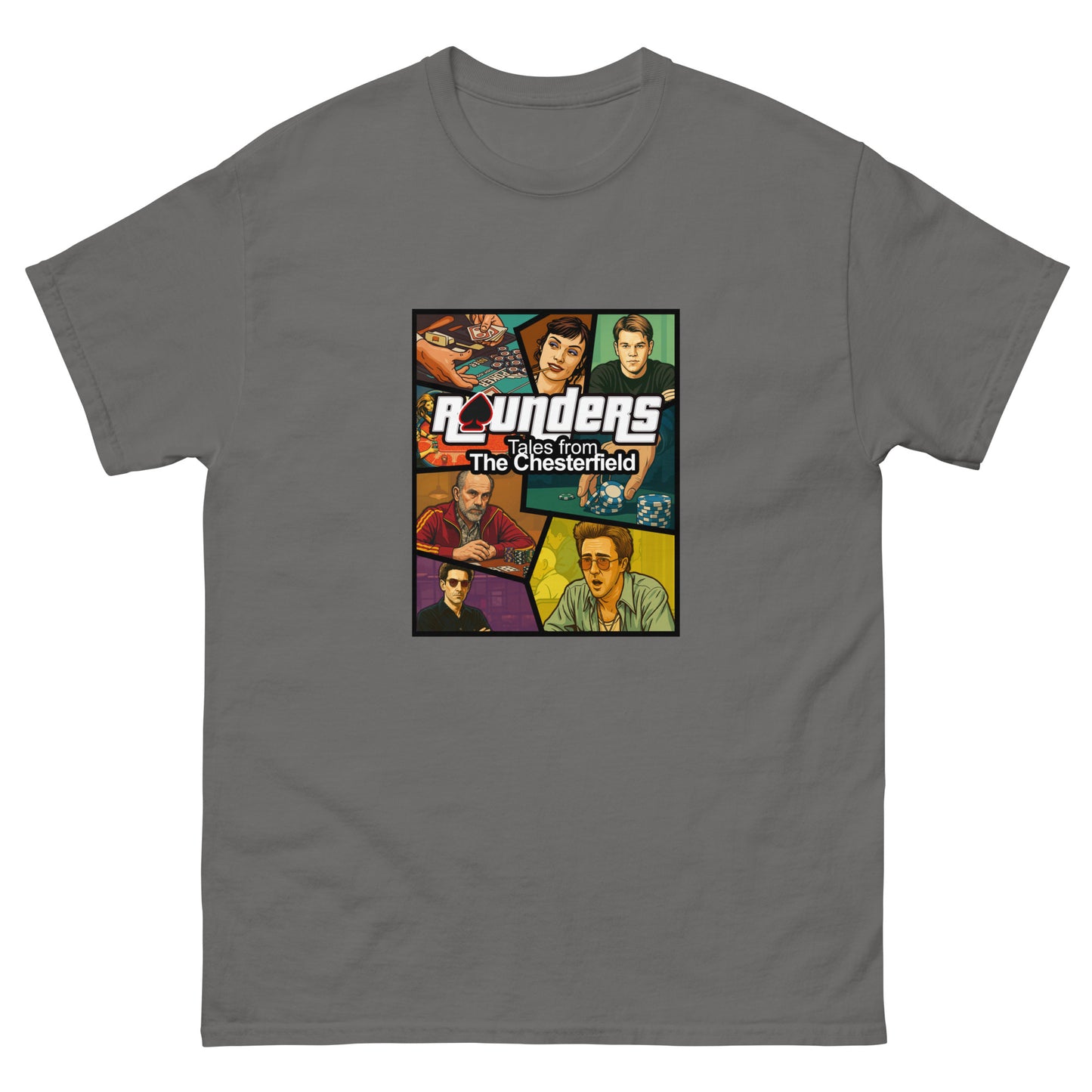 Rounders Box Cover Art - Unisex Heavy Cotton Tee